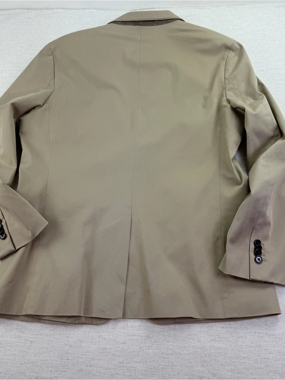 Banana Republic Men's‎ 44R Two-Button chino Sport Coat in tan slim fit stretch